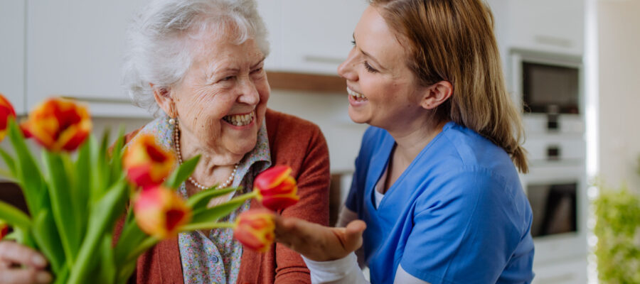 Caregiver help respite patient with everyday activities.