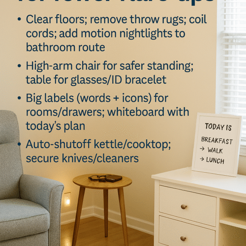 Set up the home for fewer flare-ups