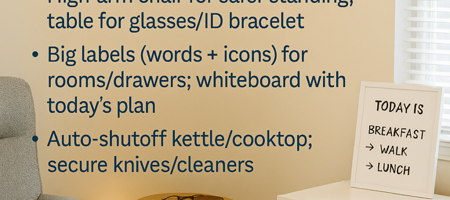 Set up the home for fewer flare-ups